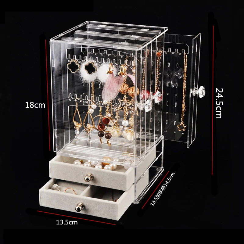 Jewelry Box Earring Storage Box Jewelry Drawer Display Rack Organizer Necklace Jewelry Watch Cabinet Plastic 26 Jewelry Box Earring Storage Box Jewelry Drawer Display Rack Organizer Necklace Jewelry Watch Cabinet Plastic