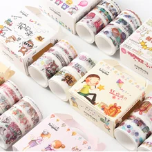 Девичье сердце и Свадебная блестящая в японском стиле сказка модные слова вечерние Античный стиль КПК клейкая лента в коробке