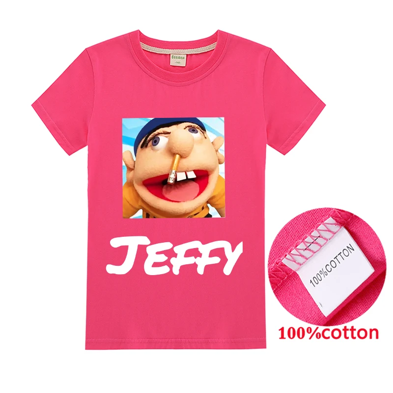 Г. Новая детская одежда Jeffy футболки для мальчиков с забавным принтом gormiti свитер для девочек топы для детей, футболки, худи для малышей jojo siwa - Цвет: T1305