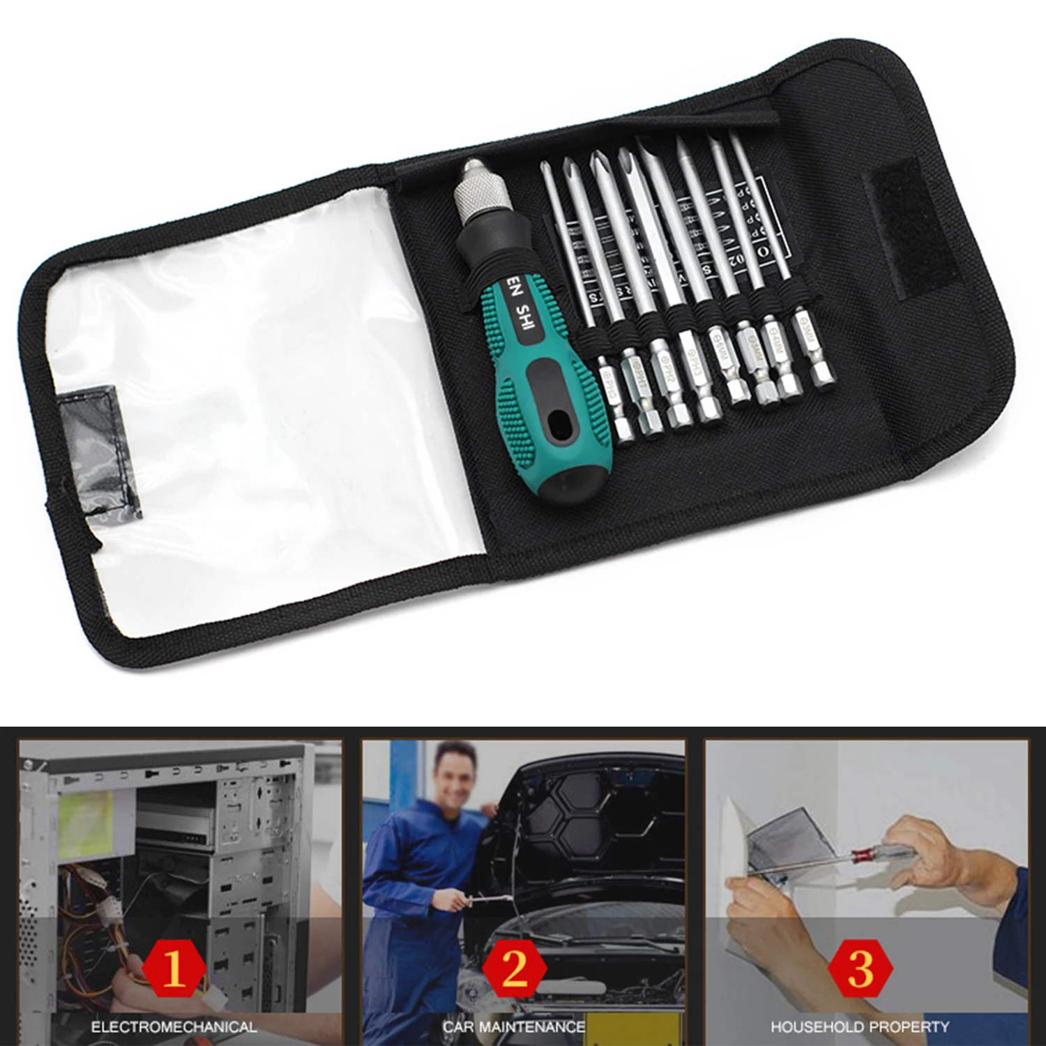 

8-In-1 Protable Magnetic Screwdriver Set Mini Screw Precision Glasses Durable For Mobile Phones Precision Service Screwdriver