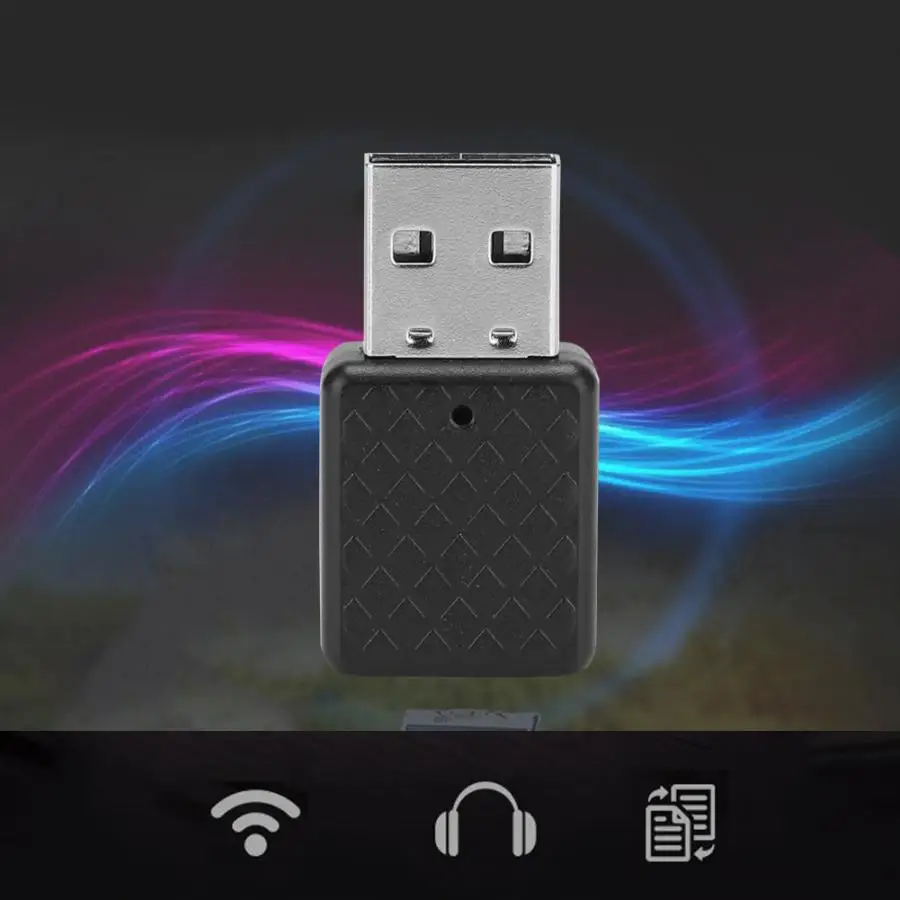 Bluetooth адаптер портативный Bluetooth 5,0 передатчик и приемник 2 в 1 USB Bluetooth аудио адаптер стерео для компьютера ТВ
