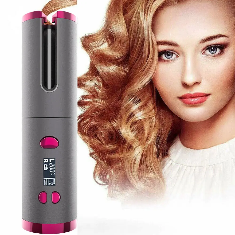 rotating ceramic hair curler