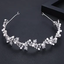 jankelly Crystal Ladies Wedding Headpieces With cube zircon Wholesale Bridal Hair Accessories Headdress Bridal Hair Tiaras