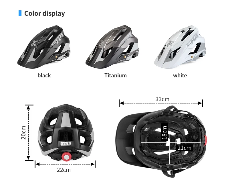 BATFOX 2019 Bicycle Helmet Men Women Road Mountain MTB Helmet Ultralight Integrally-molded Cycling Helmet Casco Ciclismo