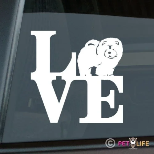 

Love Chow Chow Sticker Die Cut Vinyl - park computer decal