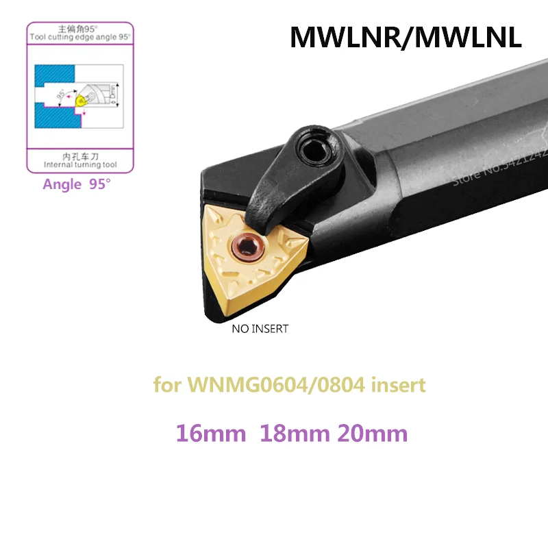 1 шт. S16Q S18Q S20R MWLNR06 MWLNR08 95 градусов токарный станок с ЧПУ режущие инструменты