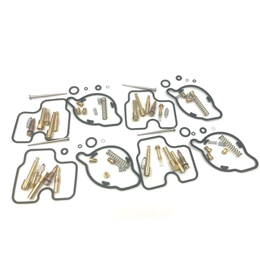 4 Sets Carburetor Rebuild Kits Shaped Gaskets Needle Jet Set For Honda