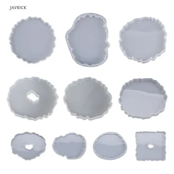 

Silicone Crystal Epoxy Resin Mold Irregular Wave Coaster Mat Casting Mould Handmade DIY Crafts Decoration Making Tool