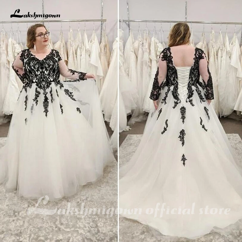 Plus Size Wedding Dresses Black Lace ...