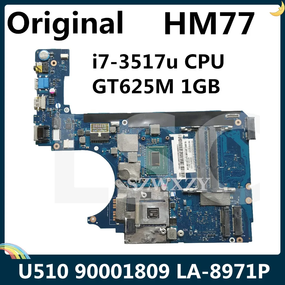 СОП для Lenovo U510 Материнская плата ноутбука FRU 90001809 LA 8971P HM77 с SR0N6 I7 3517u процессор GT625M 1