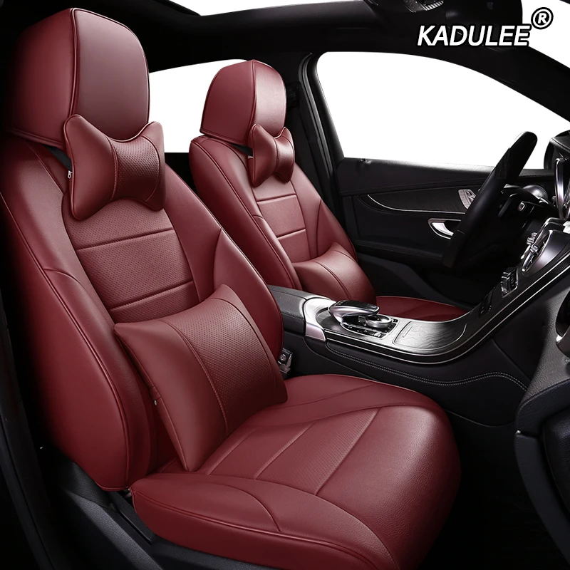 KADULEE Custom Leather car seat cover For Geely Emgrand EC7 Jingang Yuanjing GX7 GC7 GX2 UFO SC3 SC5 SC6 SX7 car seats protector