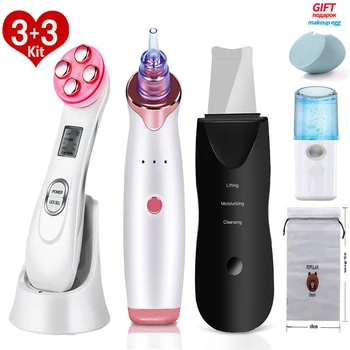 

Blackhead Remover skin tag remover Pore cleaner Skin Care Tools beauty Pore Cleaner acne Remover LED Anti Aging Facial Massager