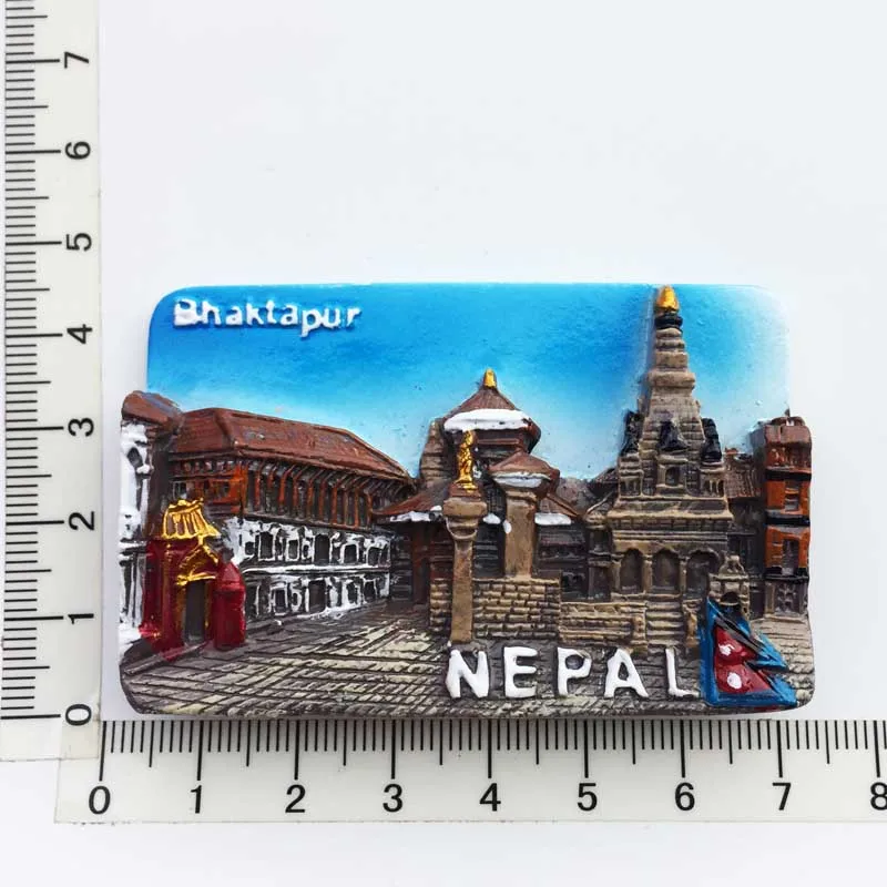 Nepal  Landscape Fridge Magnets Souvenir Nepal Scenic Spots Decorative 3d Resin Crafts Home Decor Gift Ideas Asia Tourist