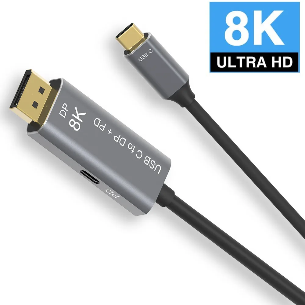 2m 8k 60hz 4k 144hz Displayport 1 4 Bi Directional Transmission To Mini Displayport 8k Cable 7680x43 Mini Dp To Displayport Cable 8k Computers Accessories Cables