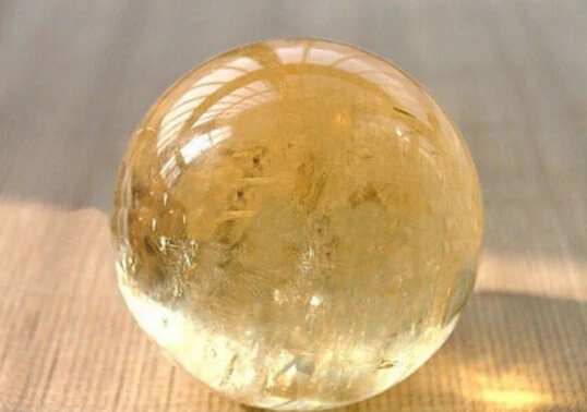 +++---509+++40mm CITRINE CALCITE QUARTZ CRYSTAL SPHERE BALL GEMSTONE | Дом и сад