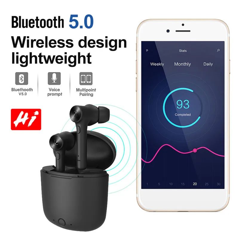 Оригинальные Bluedio Hi наушники беспроводные Bluetooth 5,0 наушники туры беспроводные стерео наушники с зарядным устройством Встроенный микрофон