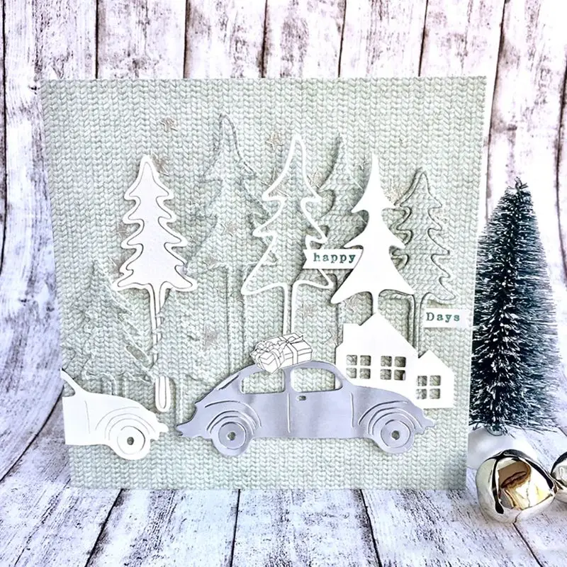 

1 pc Christmas Tree Metal Cutting Dies Stencil DIY Scrapbooking Album Stamp Paper Card Embossing Craft Decor