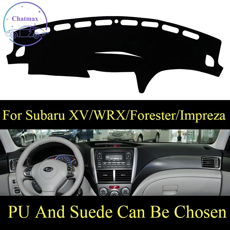 

Customize For Subaru XV/WRX/Forester/Impreza 2007-2021 Dashboard Console Cover PU Leather Suede Protector Sunshield Pad