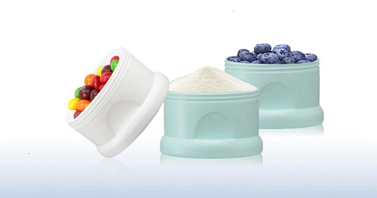 Milk Powder Boxes Newbon Baby Food Storage Box 3 Layer Portable Cartoon Cat Infant Kids Formula Milk Container Essential Cereal