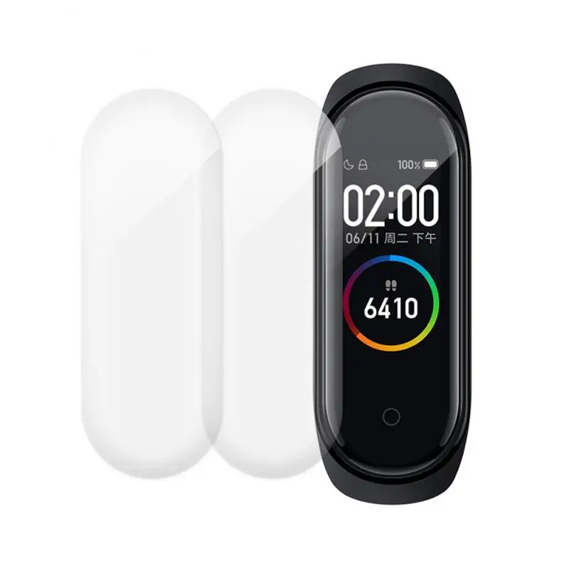 5 шт. Гидрогелевая Защитная мягкая закаленная пленка для Xiaomi Mi Band 4 | Электроника
