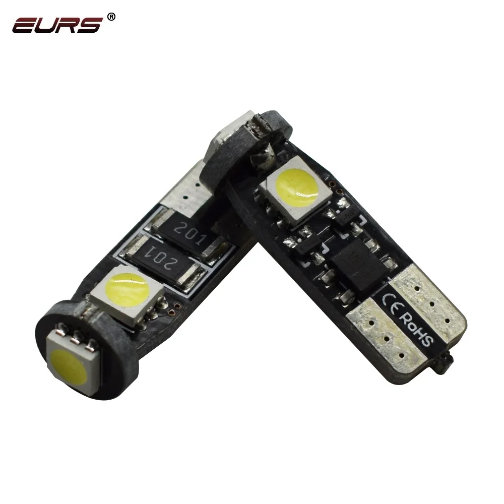 T10 Led W5w автомобильный светильник CANBUS лампы ошибки 3030 194 168 номерной знак Фонарь