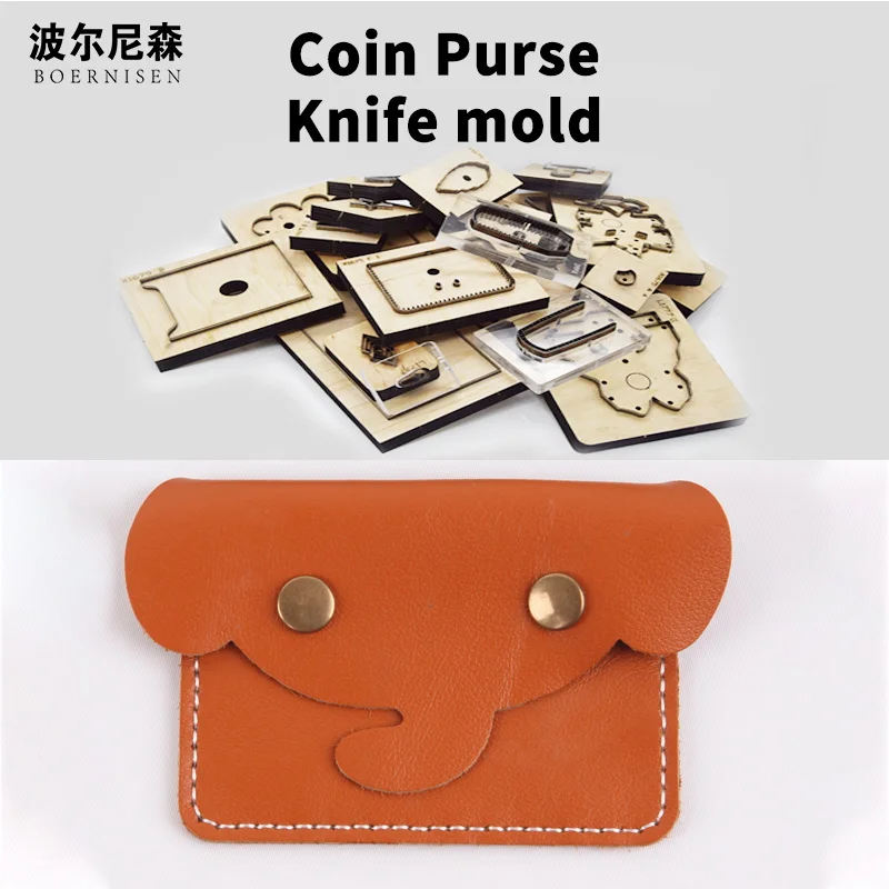 

Wooden Die Cut Diy Card Case Coin Purse Elephant Shape Suitable for Die Cutting Machine