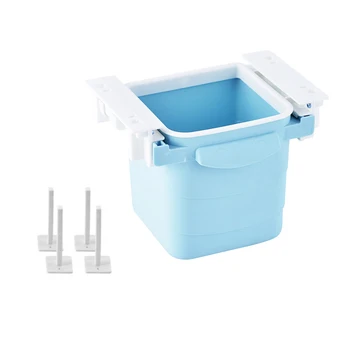 

Gabage Collect Home Kitchen Desk Trash Can Storage Box Retractable Easy Install Double Ears Save Space Office Desktop Restaurant