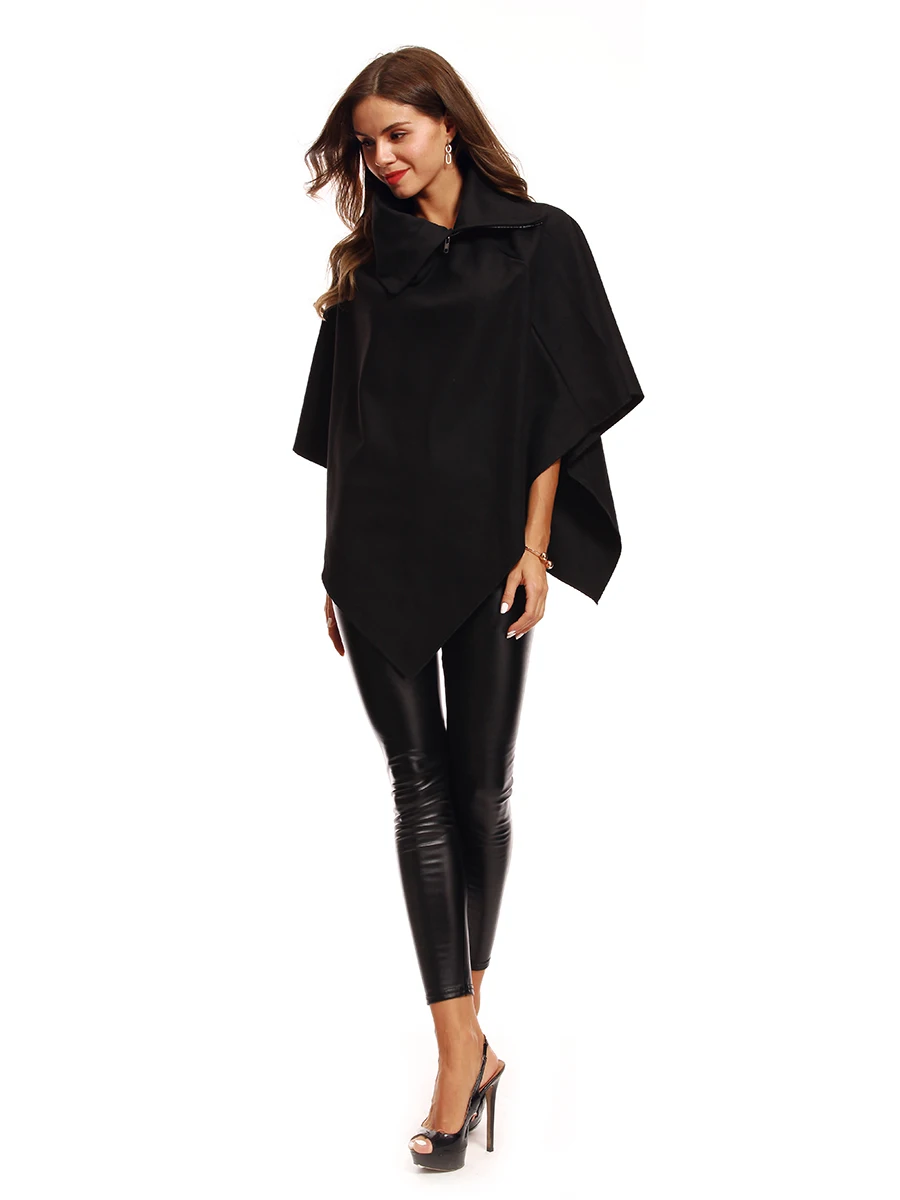 AliExpress WOMEN'S Dress Western Style Woolen Mantle Coat Irregular Woolen Cloth