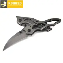 KSHIELD мини Karambit складной нож выживания ЦАВС Открытый Кемпинг Карманный Брелок тактический нож охотничьи ножи инструменты Navajas