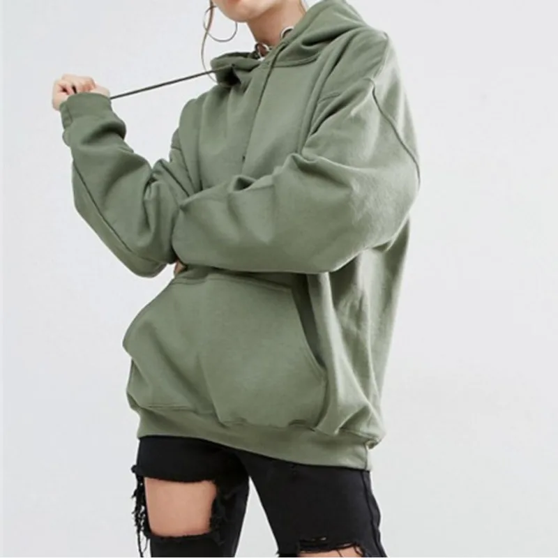 2019 Women Streetwear Tie Collar Sweatshirt Hoodies Black Grey Red Solid Women Pullover Sweatsuit