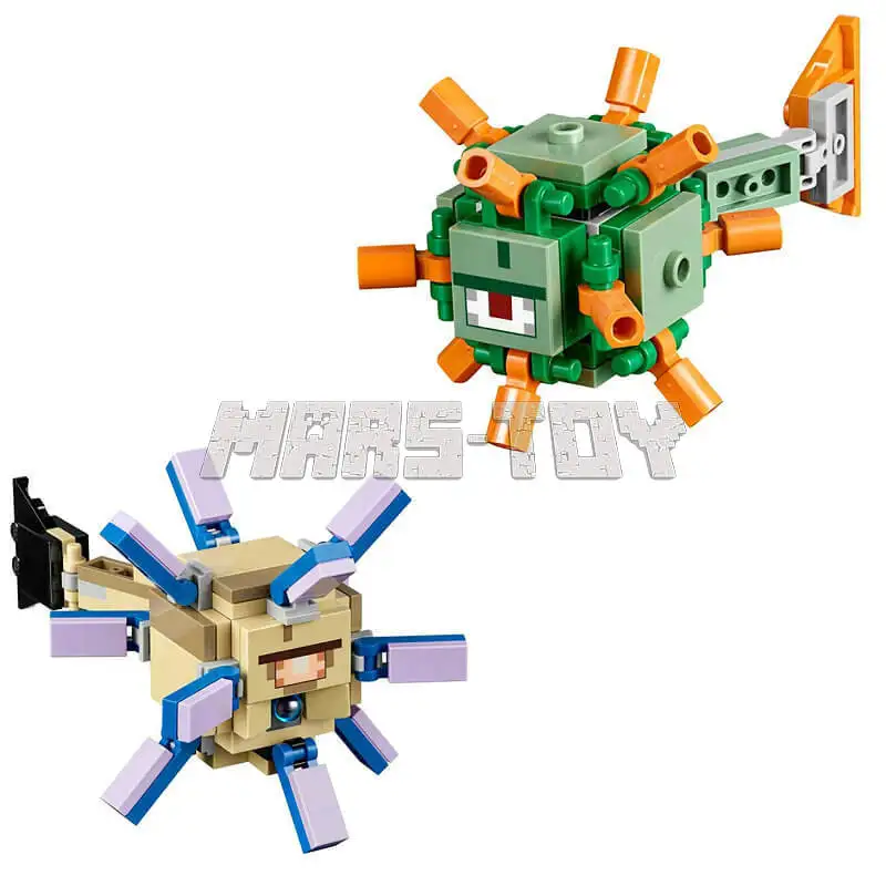 The Ocean Monument Building Blocks With Steve Action Figures Compatible 21136 Bricks Building Blocks Sets Toys