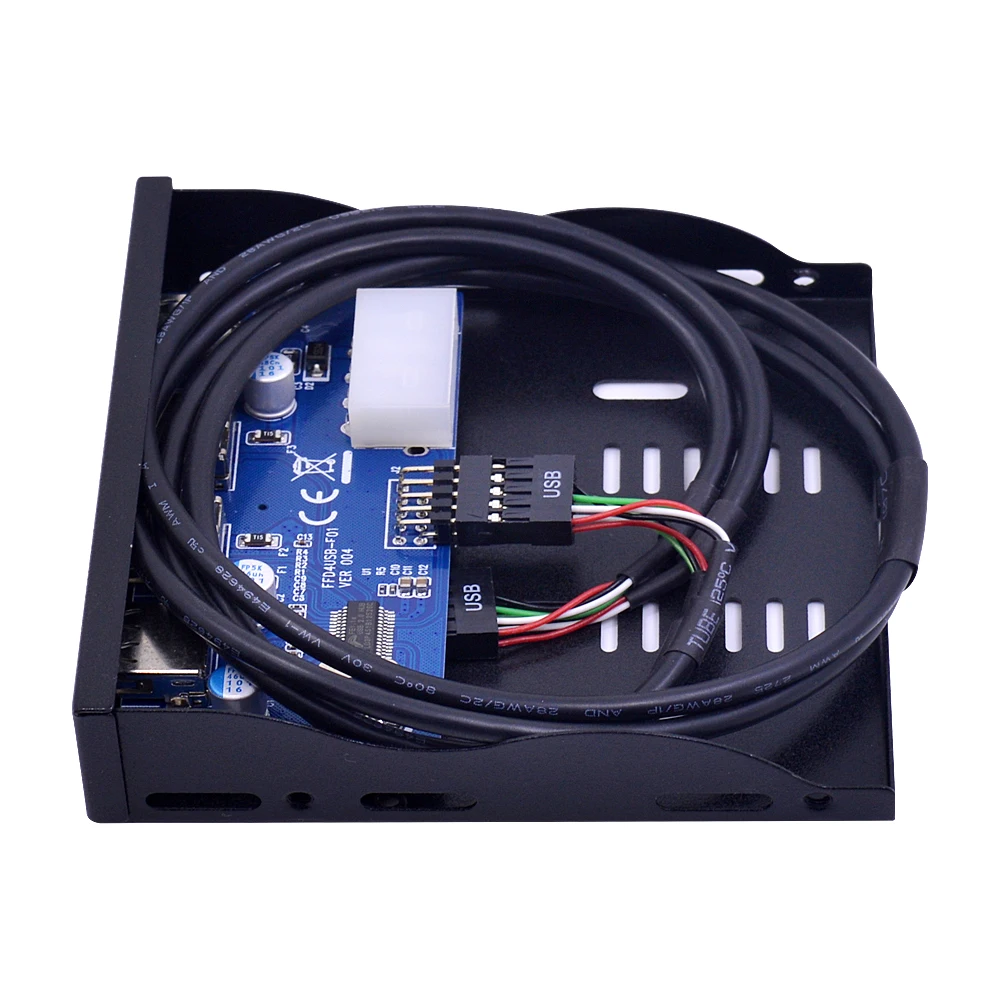 CHIPAL 3," Floppy Bay 4 порта USB 2,0 концентратор USB2.0 Передняя панель расширения адаптер Соединительный кронштейн с 10Pin кабель для рабочего стола