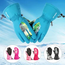 Winter Professional Ski Gloves Girls Boys Adult Sports Waterproof Windproof Non-slip Snow Snowboarding Gloves New