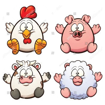 

Cute Chicken Cow Sheep Pig Metal Cutting Dies Easter Animals Doll Stencil Embossing DIY Scrapbooking Card Decoration Dies