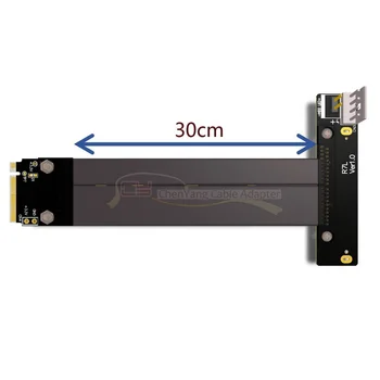 

U.2 SFF-8639 PCI-E 3.0 to M.2 M-Key NVMe Cable Adapter 30cm Card with for SSD