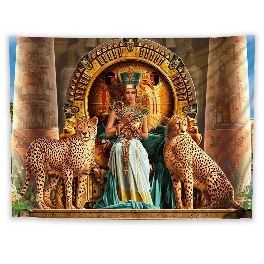 Egypt Pharaoh Unique Wall Hanging Tapestry Psychedelic Home Decoration