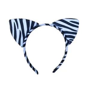 zebra Модные детские повязки для волос с животными, бб, повязки для девочек, детские головные уборы, вечерние аксессуары для волос - Цвет: zebra