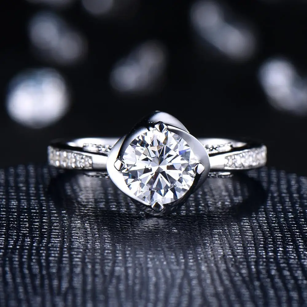 LASAMERO Milgrain натуральный рубин Цветочные Акценты 1.00CT блестящая огранка 6,5 мм муассаниты обручальное кольцо 14 К золото Половина Вечности Кольцо