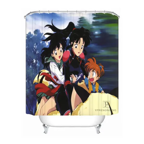 Пользовательские Ретро аниме Inuyasha душ Ванная комната Шторы Mildewproof Водонепроницаемый полиэстер различные размеры#0421-21-55