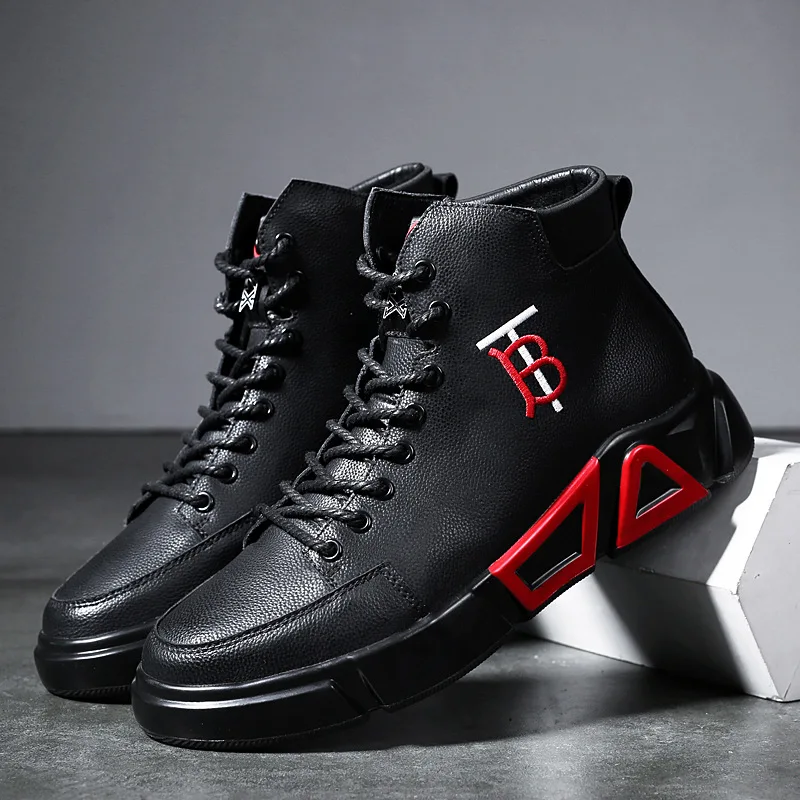 

Autumn And Winter Martin Boots MEN'S BOOTS Full-grain Leather Korean-style Trend Sports MEN'S Casual Shoes Genuine Leather High-