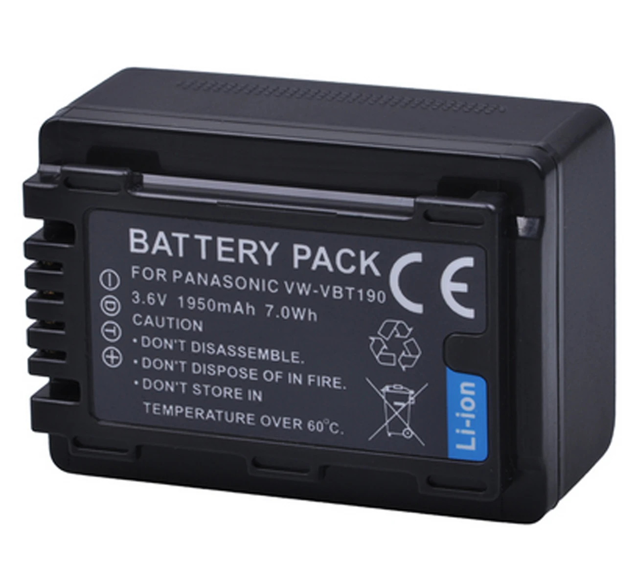 Батарейный блок для видеокамеры Panasonic HC-V201K, HC-V210K, HC-V210M, HC-V210MK, HC-V250K, HC-V250EB, HC-V260EE, HC-V270EE Full HD