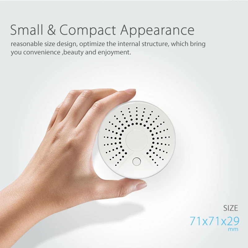 

Intelligent WiFi Smoke Detector Sensor Alarm Home Automation Alarm System Motion Warning ING-SHIPPING
