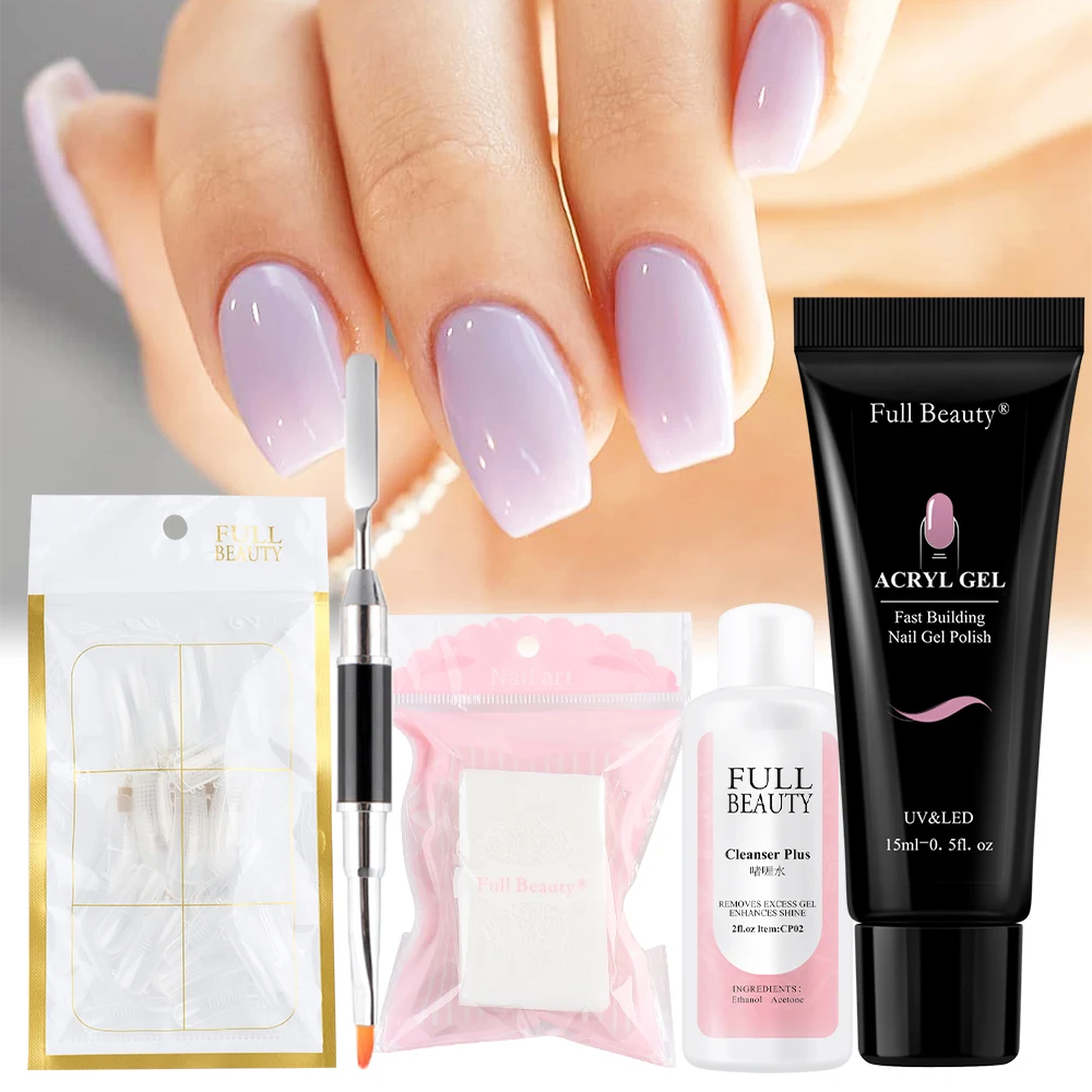 Nail Extension Kits Quick Builder Set Acrygel For Nail Forms Tips For