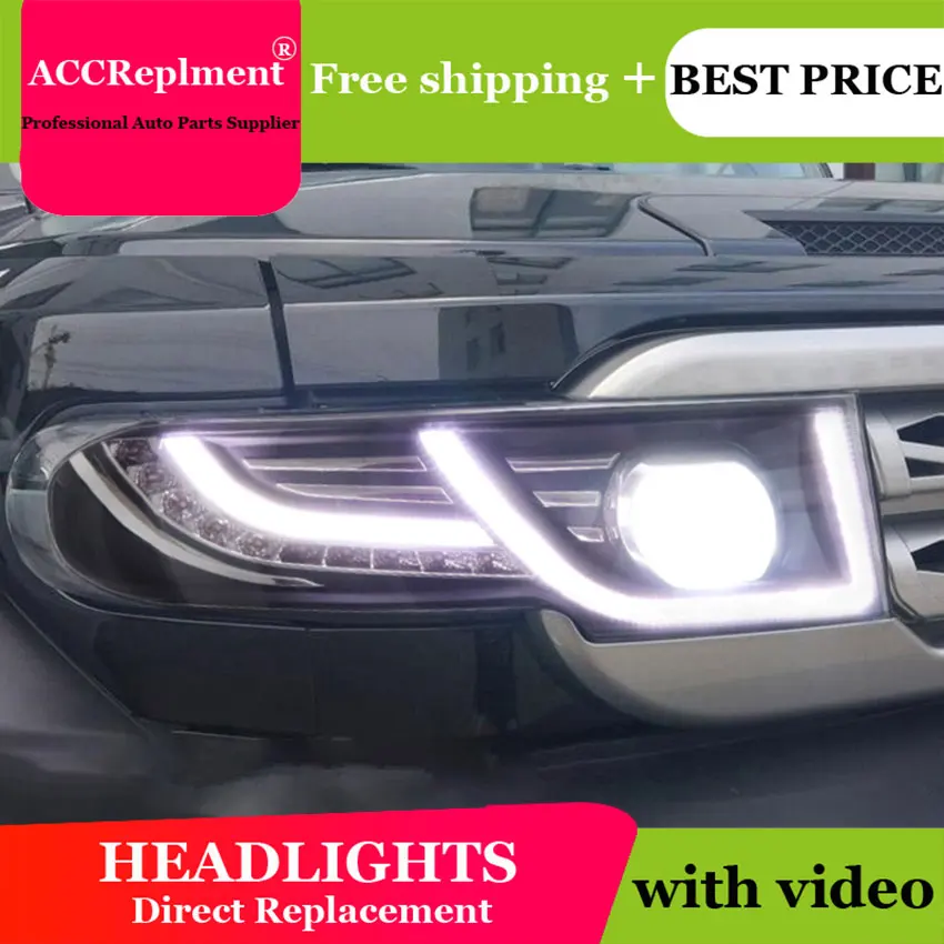 Автомобильный Стайлинг для Toyota FJ Cruiser фары 2006- FJ150 фары+ решетка ангельские глазки светодиодные drl H7 hid Биксеноновые линзы ближнего света