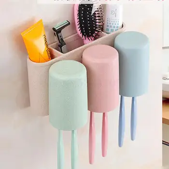 

Toilet Suction Type Toothbrush Holder, Non Perforated Toothbrush Cup Holder, Domestic Mouthwash Cup Cylinder Suit, Toothbrush Sh