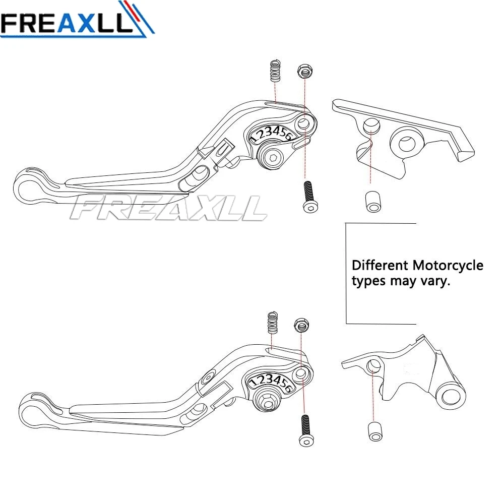 Для Kawasaki ZX7R 1989-2003 1990 1991 1992 1993 1994 1995 Мотоцикл с ЧПУ сцепные рычаги грипса на руль ручные рукоятки