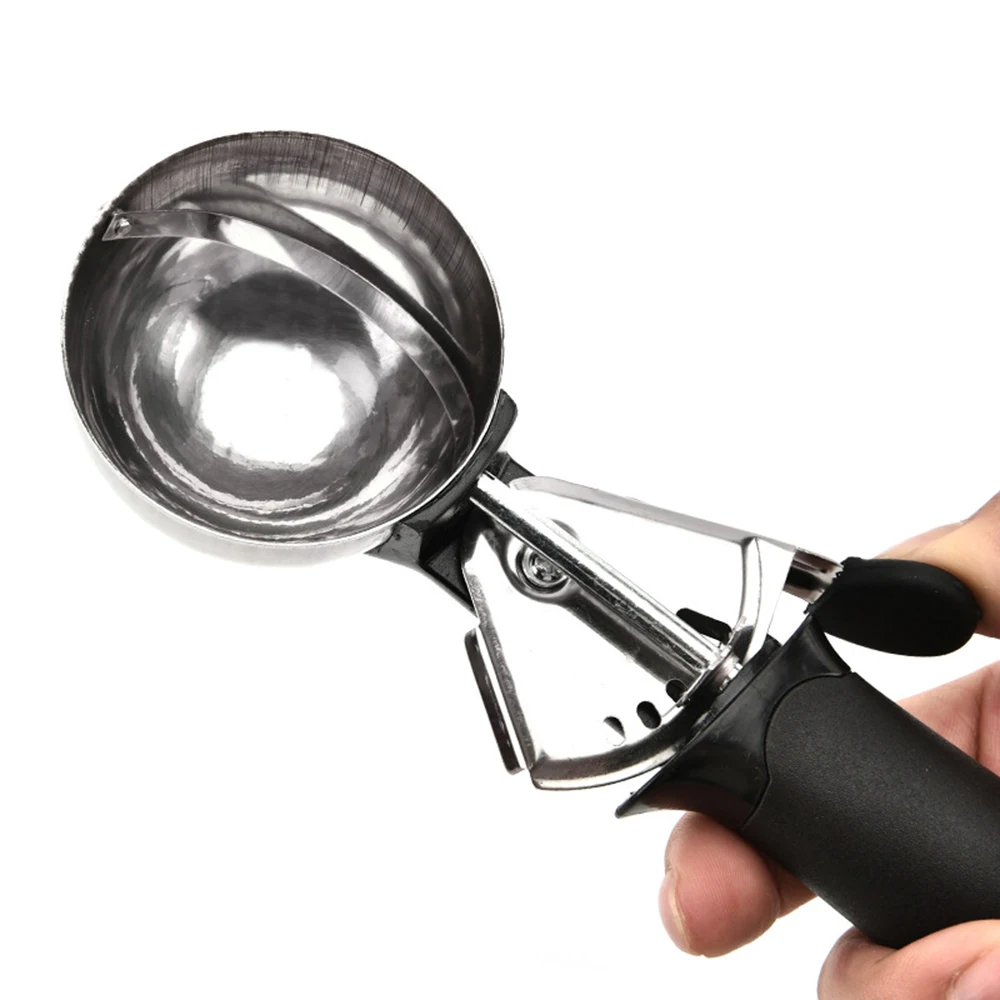 Ice Cream Scoop Stainless Steel Ice Cream Spoon Metal Icecream Cookie Scoop Melon Fruit Baller Ball Maker Kitchen Tools ice cream scoop