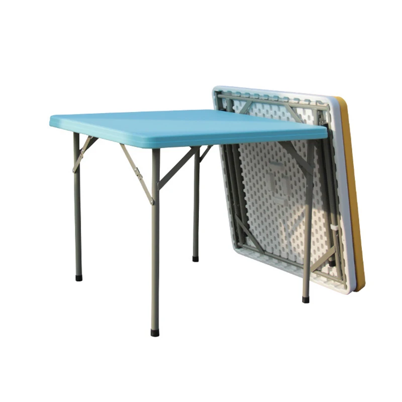 家庭用折りたたみ式ダイニングテーブルシンプルな正方形のテーブルポータブル四角い持ち運びが簡単寝室用f86