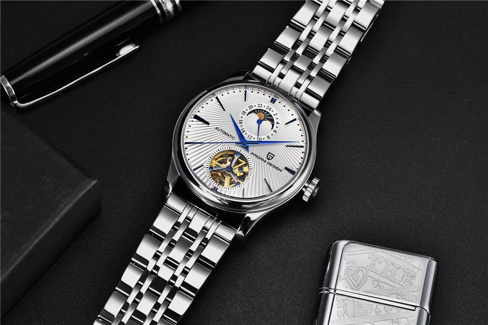 PAGANI DESIGN Top Marke Herrenuhr Mode Tourbillon Automatik Mechanische Uhr Herren Edelstahl Wasserdichte Uhr Relogio Masculino