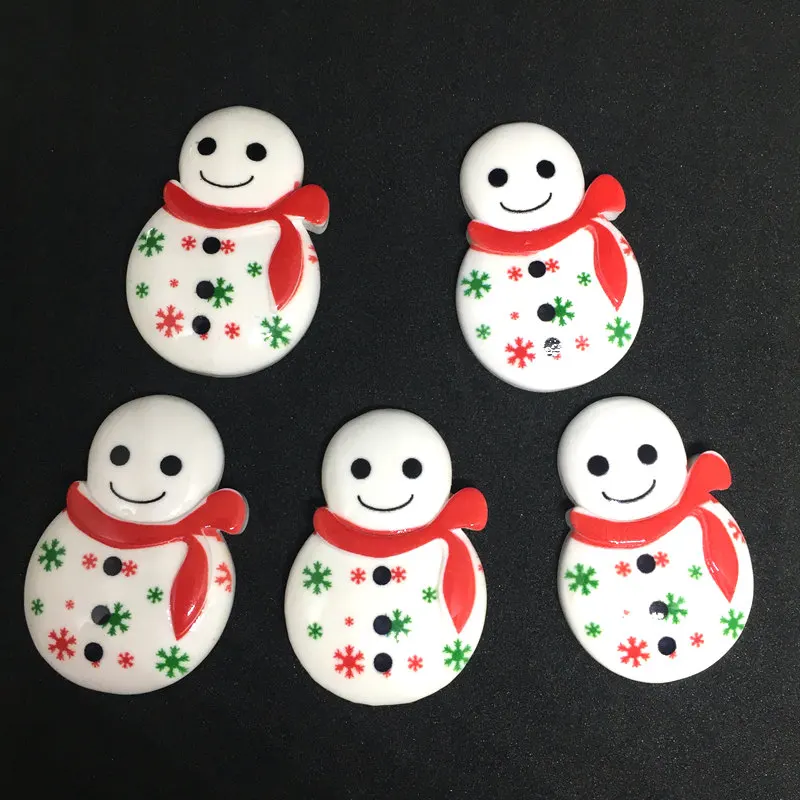 DIY 10Pcs Resin Christmas Trees Series Cabochon Flatback Decoration Crafts Embellishments For Scrapbooking Diy Accessories HA37